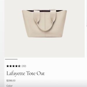 Lafayette Tote in Oat — Structured Everyday Tote